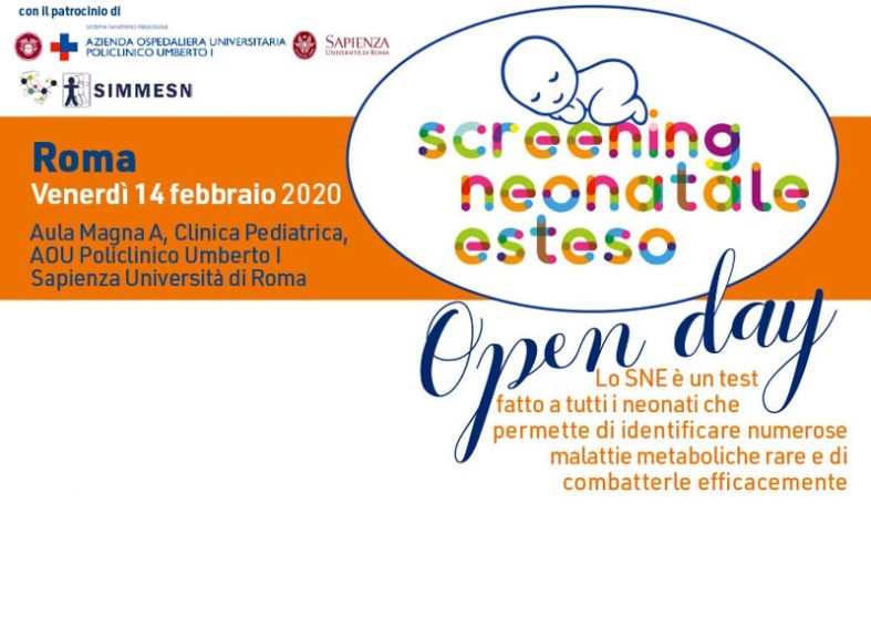 Screening neonatale esteso: a Roma si svolgerà un Open Day dedicato