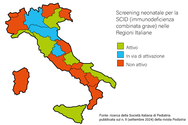 Screening SCID nelle Regioni italiane
